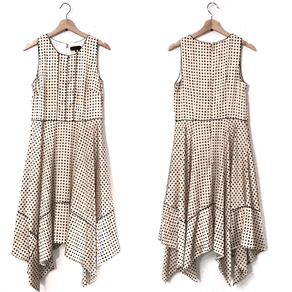 Donna Karan New York Printed Trapeze Hem Dress - Picture 3 of 8